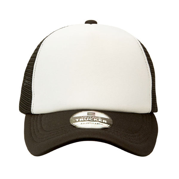 Vintage Two Tone 5 Panel Trucker Cap
