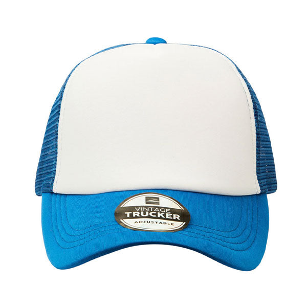 Vintage Trucker Three Tone 5 Panel Snapback Cap– GetCapped